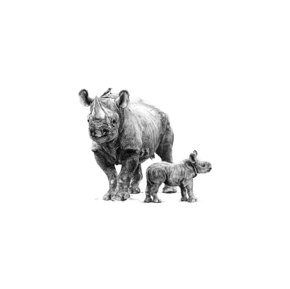 Black Rhino Print 8cm