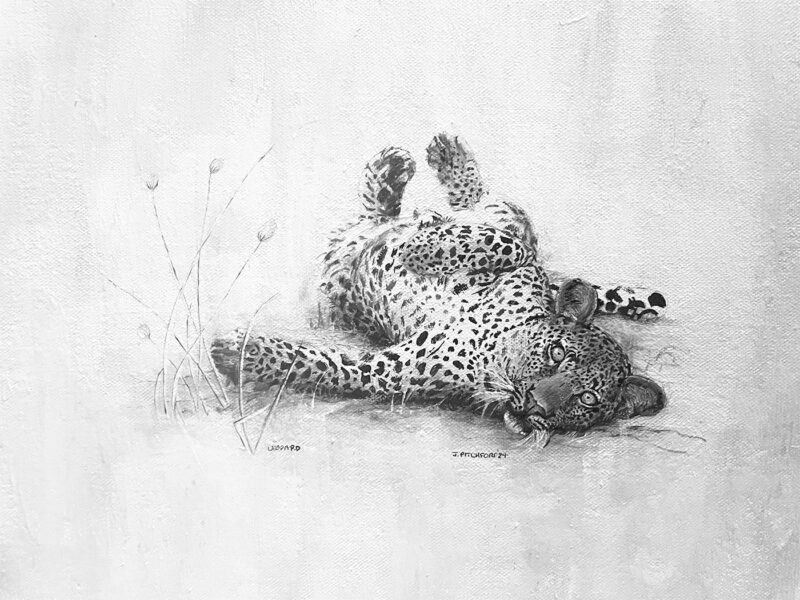 Leopard Painting 295x400mm Print