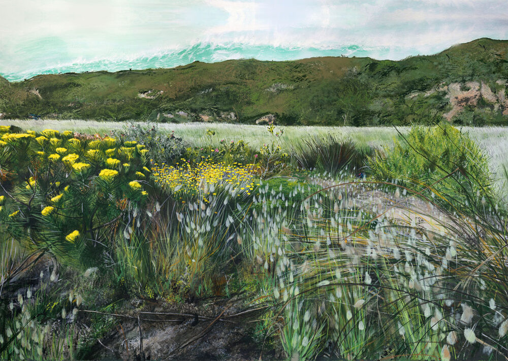 Robberg Vlei Painting 400x295mm Print